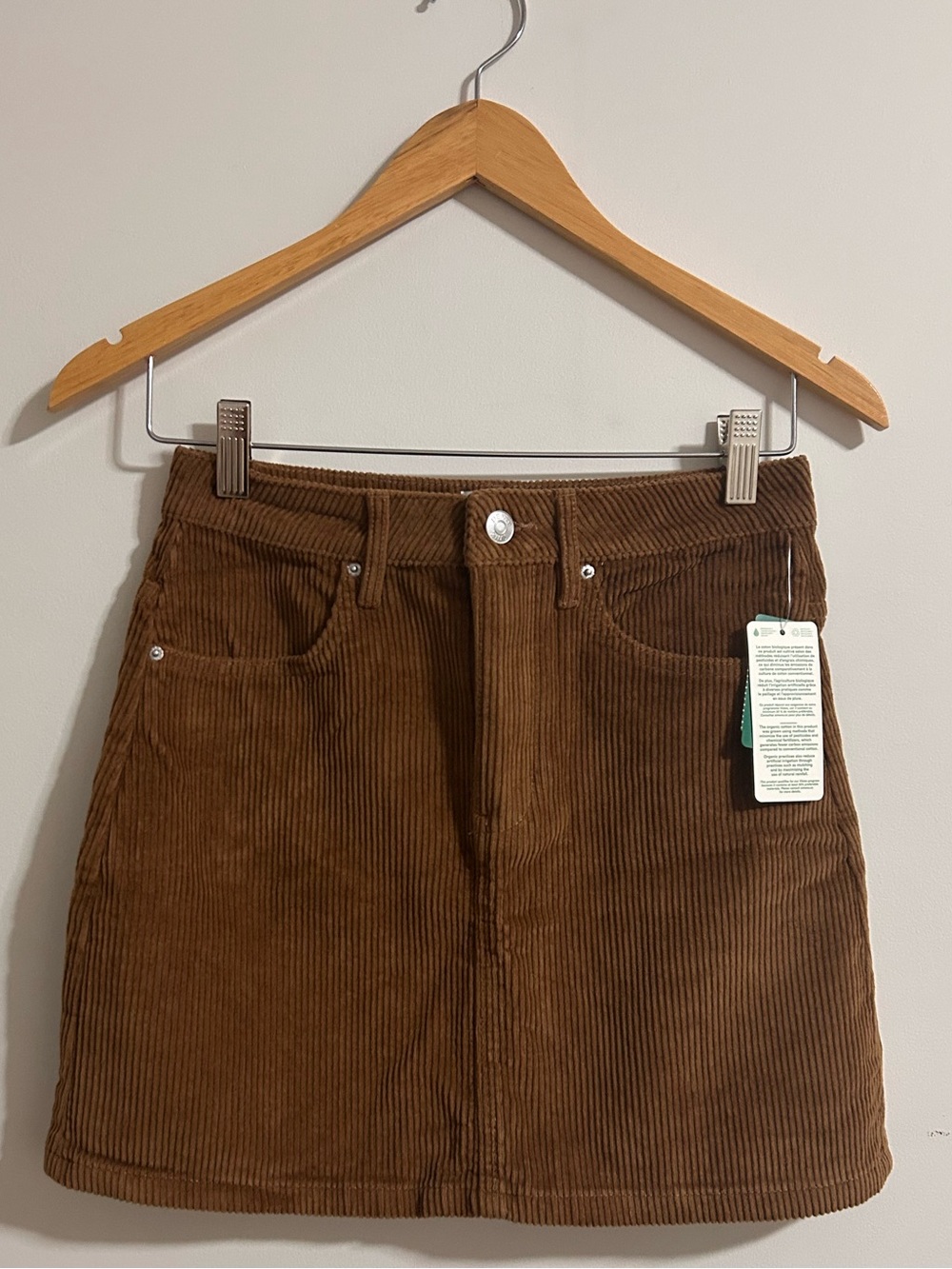 Simons Brown Corduroy Mini Skirt - Picture 5 of 6